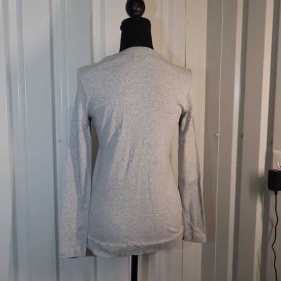 Lacoste Women's Ribbed Knit Lightweight Cotton Blend Cardigan Size EU42 US L EUC - Picture 2 of 9